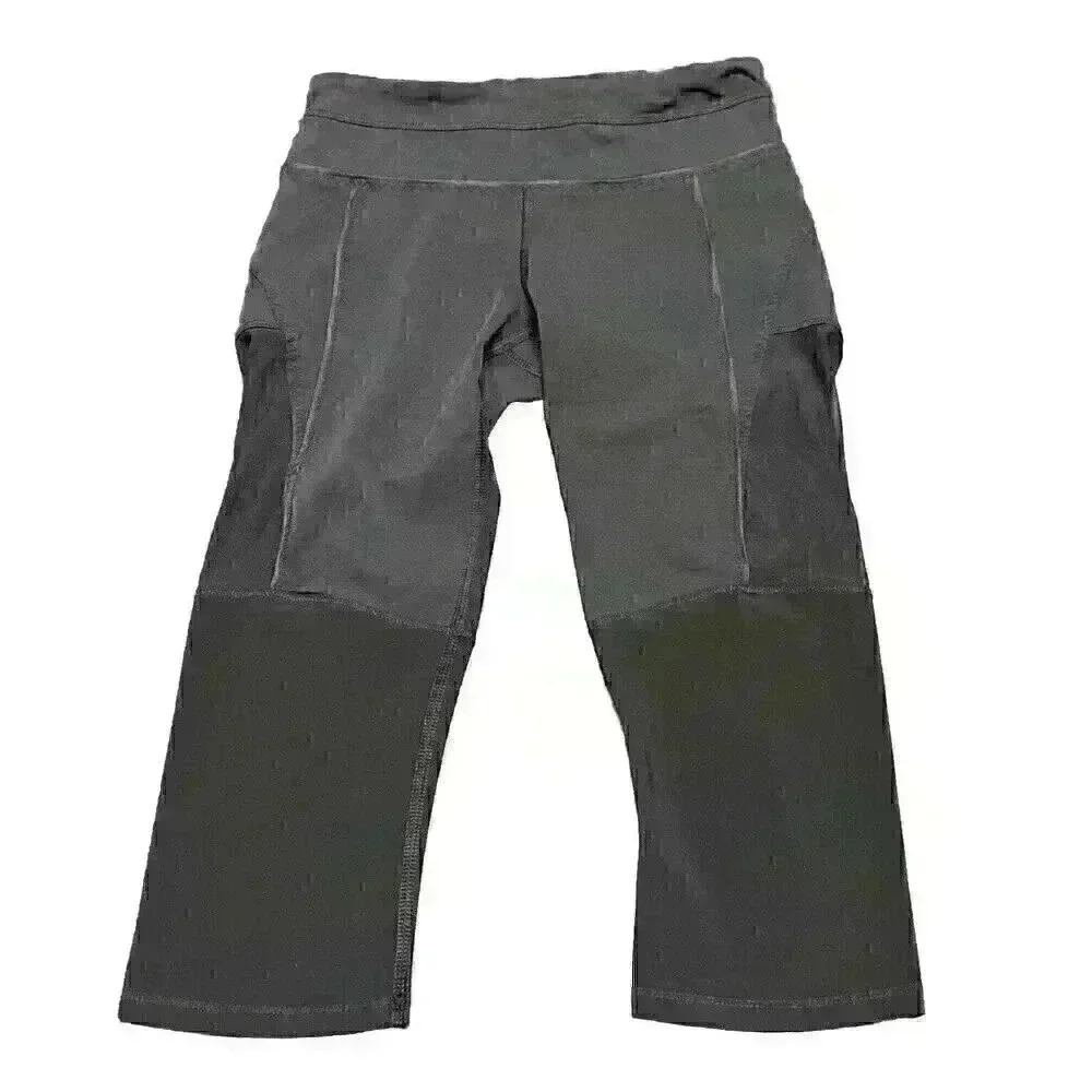 Lululemon Training  Luxtreme Mesh Crop Leggings - Black - Size 4 See Description